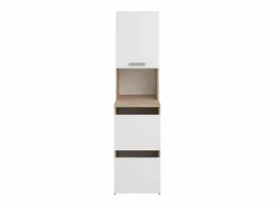 Mueble de baño con 3 puertas y 4 estantes - L47 x Alt. 184 cm - ERKANO Columna De Baño