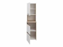 Mueble de baño con 3 puertas y 4 estantes - L47 x Alt. 184 cm - ERKANO Columna De Baño