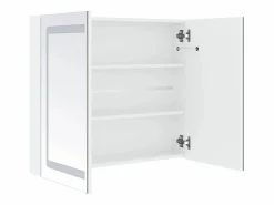 Best Mueble de baño con espejo LED 80x12,2x68 cm Mueble De Pared Para Baño