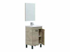 Online Mueble de baño con espejo y lavabo Essens roble Alaska Mueble De Aseo