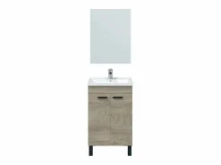 Online Mueble de baño con espejo y lavabo Essens roble Alaska Mueble De Aseo