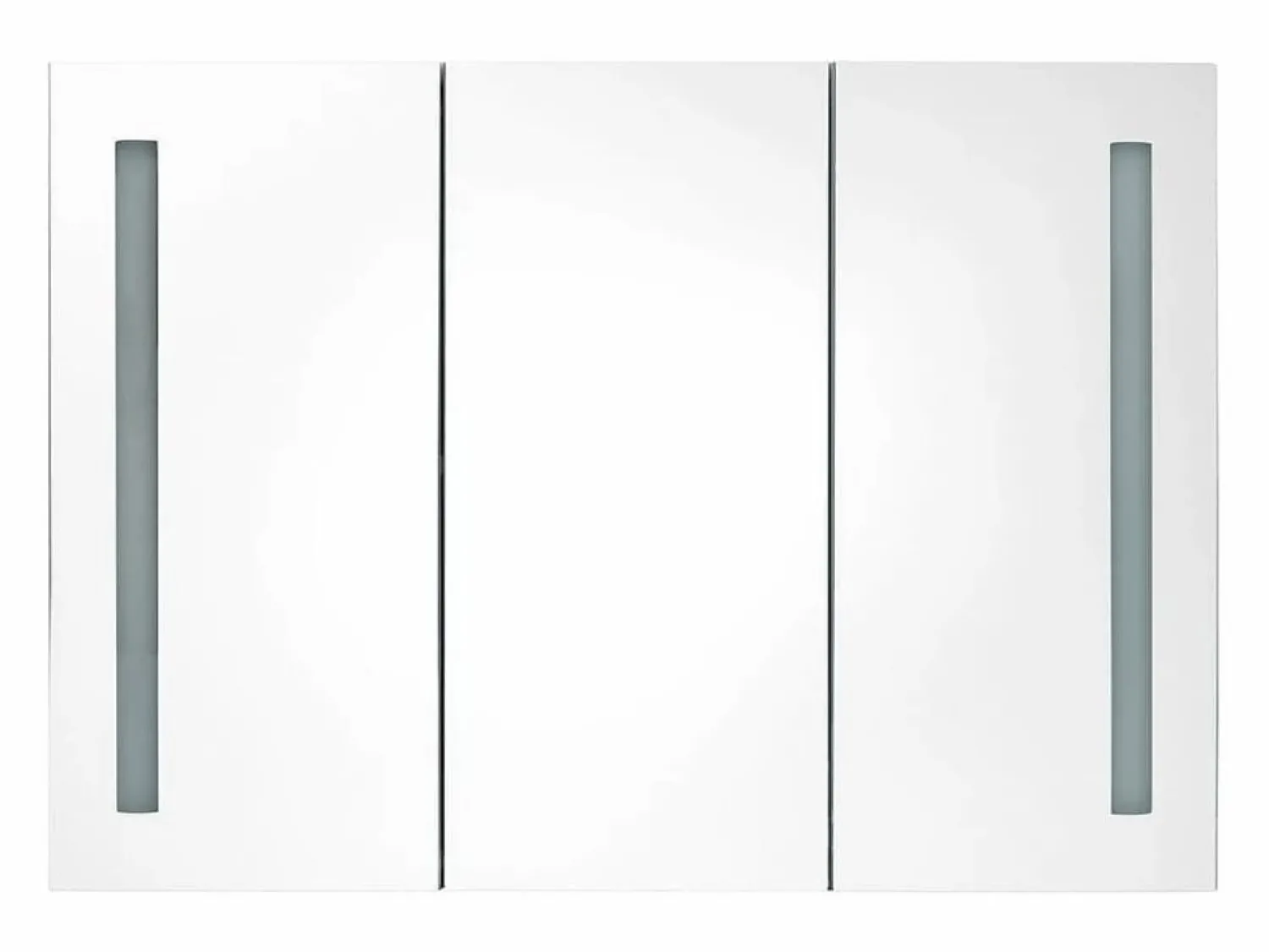 vidaxl Mueble de baño con espejo LED 89x14x62 cm Gris