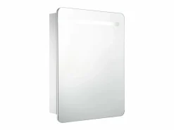 New Mueble de baño con espejo LED 60x11x80 cm Mueble De Pared Para Baño