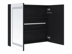 vidaxl Mueble de baño con espejo LED 80x12,2x68 cm