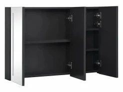 vidaxl Mueble de baño con espejo LED 89x14x62 cm