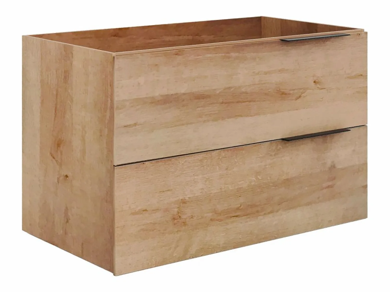 Vente-unique Mueble de baño con lavabo simple - - 80 cm - NISAYA Color natural claro