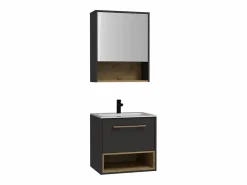 Best Mueble de baño con lavabo sencillo suspendido y armario de inodoro, 60 cm, YANGRA Conjunto De Baño