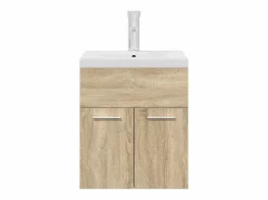 New Mueble de baño con lavabo incorporado y grifo roble Sonoma Estantería Sobre Inodoro