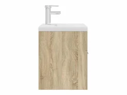 New Mueble de baño con lavabo incorporado y grifo roble Sonoma Estantería Sobre Inodoro