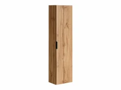 Vente-unique Mueble de baño con lavabo para empotrar y columna, Natural claro, An80 cm, ZEVARA