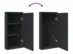 vidaxl Mueble de baño de esquina con espejo 30x24x60 cm