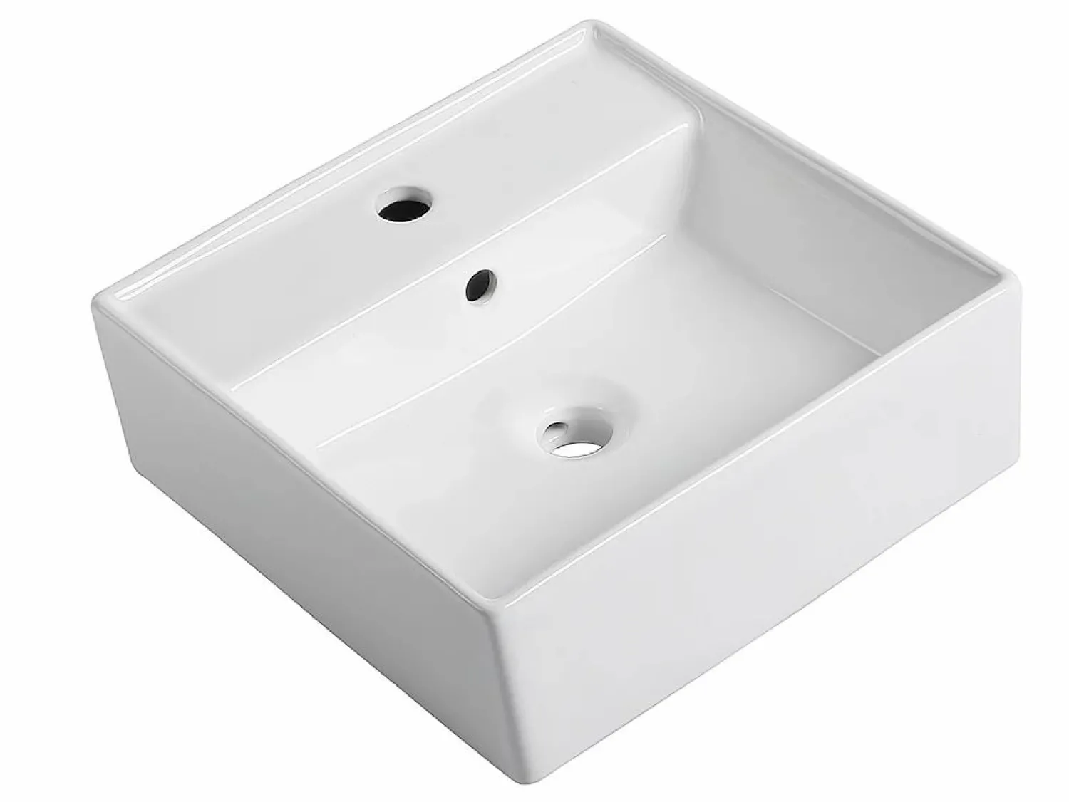 Discount Vente-unique Mueble de baño de madera de teca con lavabo - 80 x 55 cm - BOBOTSARI Color natural claro