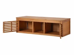 Outlet Vente-unique Mueble de baño de madera de acacia - Mueble de baño - 130 cm - PENEBEL Color natural oscuro