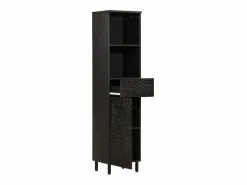 New Mueble de baño de madera maciza de mango 38x33x160 cm Estantería Sobre Inodoro