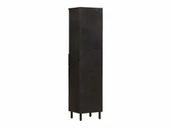 New Mueble de baño de madera maciza de mango 38x33x160 cm Estantería Sobre Inodoro