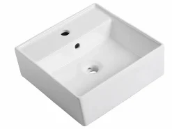 Best Vente-unique Mueble de baño en de madera de teca con doble lavabo - 120 x 55 cm - BOBOTSARI Color natural claro