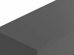 Discount Vente-unique Mueble de baño flotante bajo lavabo de baño, color , Ancho 150 x A32 cm, ISAURE Gris antracita