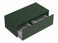 Vente-unique Mueble de baño flotante bajolavabo en color mate, L94 x A32 cm, TEANA