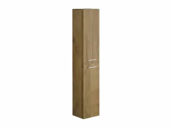 New Mueble de baño flotante con lavabo y columna natural clara, 80 cm, KAYLA Conjunto De Baño