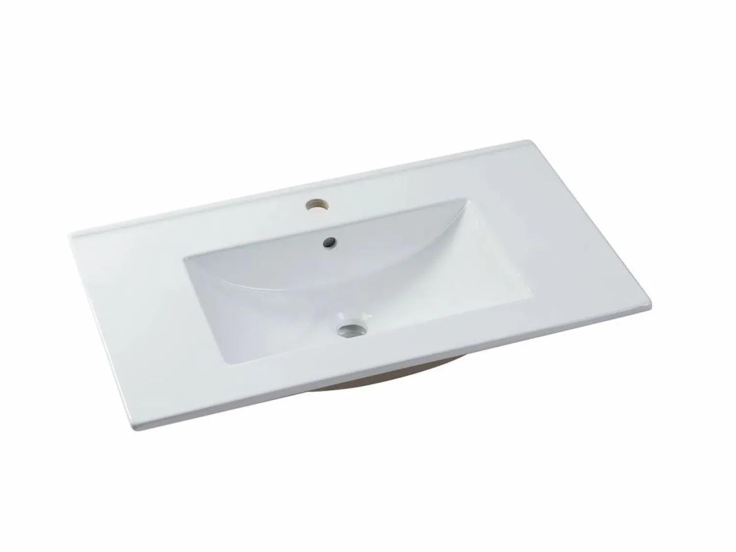 New Mueble de baño flotante con lavabo y columna natural clara, 80 cm, KAYLA Conjunto De Baño