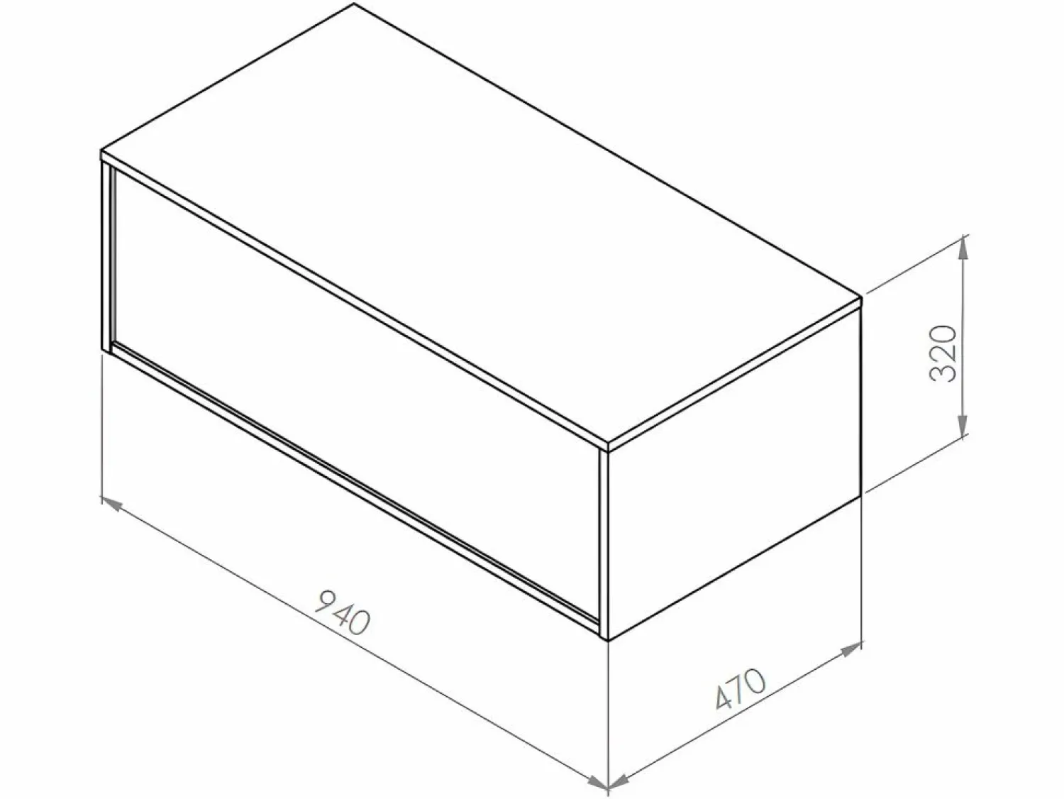 Outlet Mueble de baño flotante con lavabo, blanco y natural claro, 2 cajones, TEANA Mueble De Baño Simple