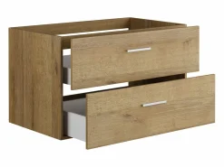 Vente-unique Mueble de baño flotante natural claro - 80 cm - KAYLA