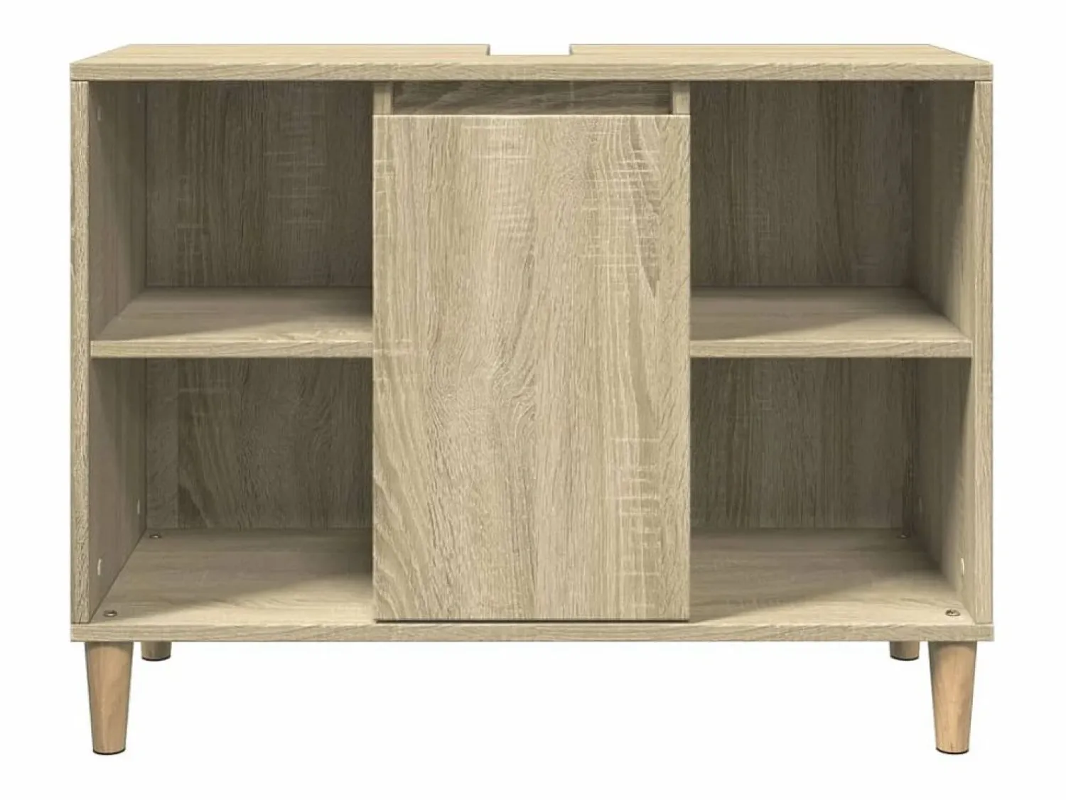 Outlet vidaxl Mueble de baño madera de ingeniería roble Sonoma 80x33x60 cm Color natural claro