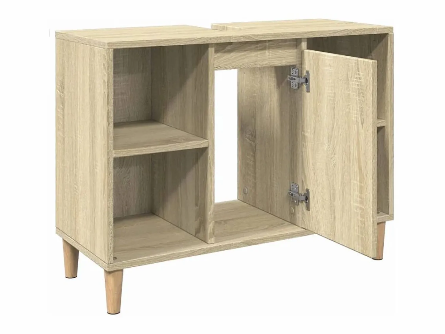 Outlet vidaxl Mueble de baño madera de ingeniería roble Sonoma 80x33x60 cm Color natural claro