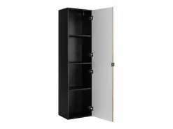 Hot Mueble de baño, mate, 35 x 136 x 27 cm, tirador plata Negro