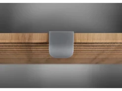 Hot Mueble de baño, mate, 35 x 136 x 27 cm, tirador plata Negro