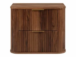 Mueble de baño para lavabo suspendido, roble nogal, 60 x 51,7 x 41,5 cm