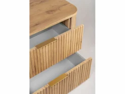 Clearance Mueble de baño, Roble Craft Dorado, tirador dorado, 41,5 x 100 x 51,7 cm Mueble De Lavabo