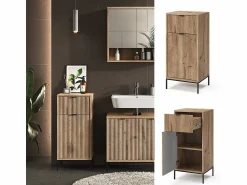 Vicco Mueble de baño roble vikingo 40x35x87 eliza