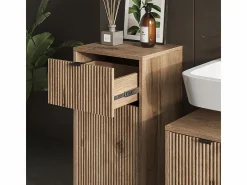 Vicco Mueble de baño roble vikingo 40x35x87 eliza