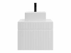 Outlet Mueble de baño suspendido con lavabo cuadrado , 60 cm, SATARA Mueble De Baño Simple