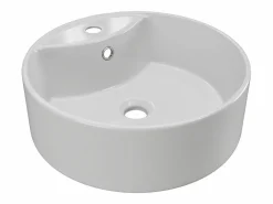 Vente-unique Mueble de baño suspendido con lavabo sobre encimera - - An. 120 cm - ZEVARA Beige