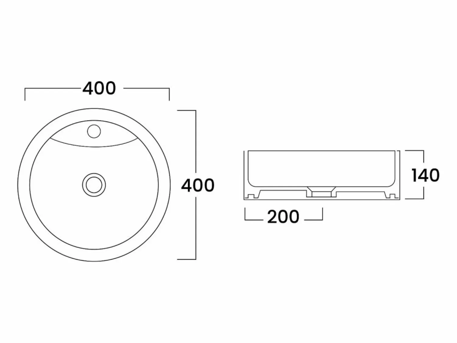 Hot Vente-unique Mueble de baño suspendido texturizado con lavabo redondo - - 80 cm - RINAREL Beige