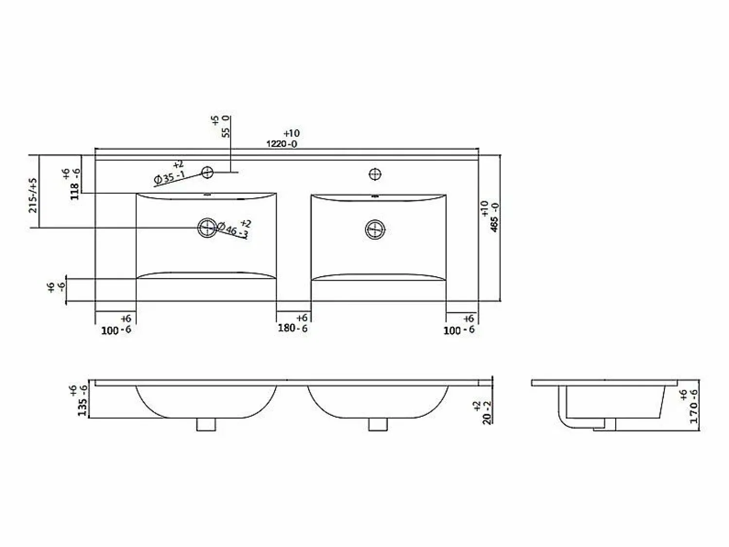 Online Vente-unique Mueble de baño suspendido con lavabo y grifo - Estriado - 120 cm - PAVANI Gris