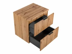 New Mueble de baño suspendido estriado con encimera, , 60 cm, ZEVARA Mueble De Lavabo