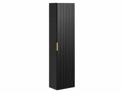 Vente-unique Mueble de baño suspendido con lavabo y columna, acanalado , 60 cm, ZEVARA