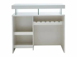 Sale Mueble de bar FABIO - MDF lacado - Leds - 2 huecos Muebles De Bar|Mueble Bar