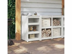 Online vidaxl Mueble de Cocina 55 x 55 x 92 cm Madera de pino macizo Blanco