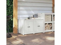 New Mueble de Cocina 106 x 55 x 64 cm Madera maciza de Pino Cocina Completa