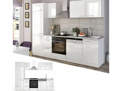Vicco Mueble de cocina alto brillo/ 270x57.1x81.6 optima