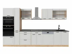 Sale Mueble de cocina casa de campo blanca/roble dorado 350x46x81.6 r-line Cocina Completa