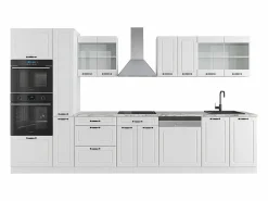 Vicco Mueble de cocina casa de campo blanca/blanca 350x60x81.6 r-line
