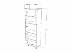 Mueble de cocina haaus Arno, 4 puertas, , 56 x 30 x 161 cm
