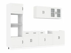Hot vidaxl Mueble de cocina Kalmar 7 piezas madera contrachapada Blanco