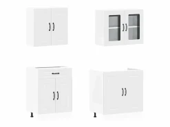 vidaxl Mueble de cocina Kalmar 4 piezas madera contrachapada