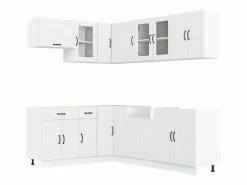 vidaxl Mueble de cocina Lucca 11 piezas madera contrachapada